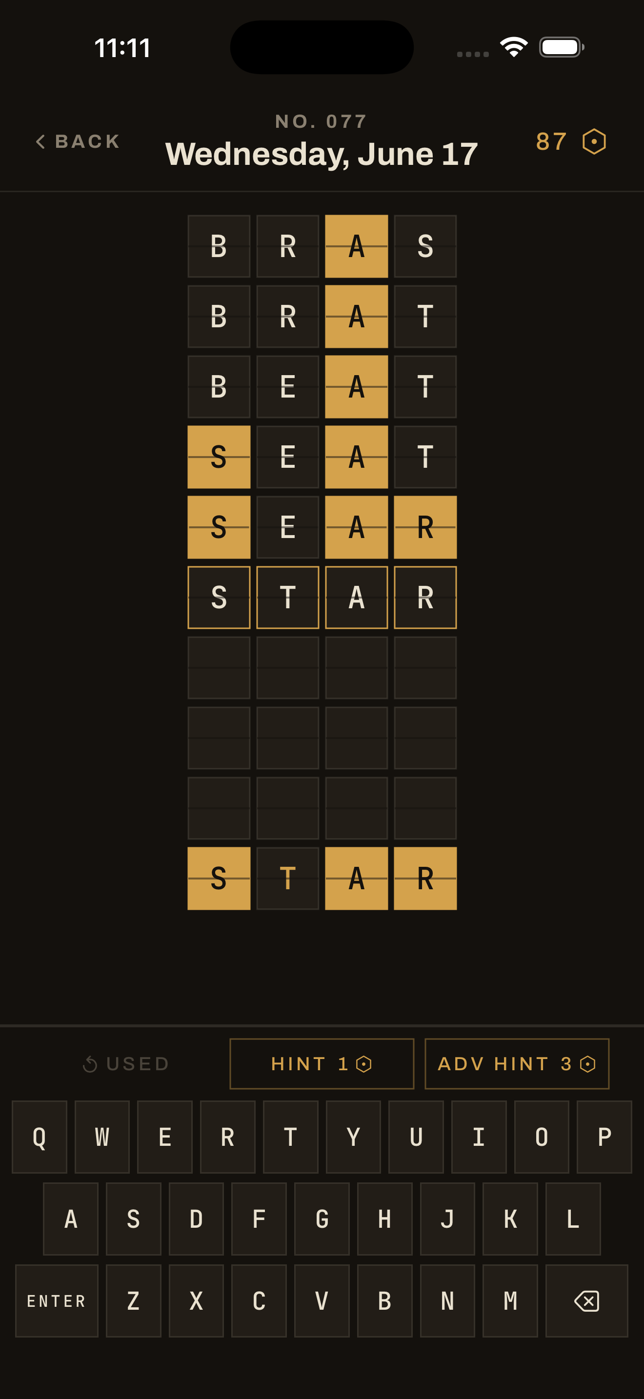 Letter ladder board